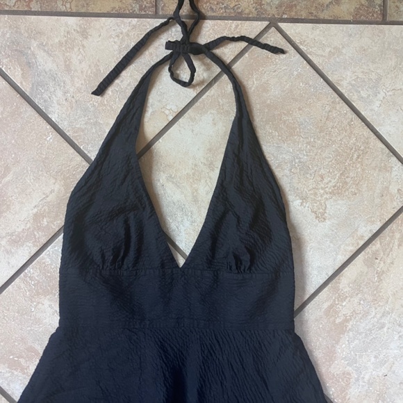 Black Classic J Crew Gingham Halter Dress - Picture 9 of 10